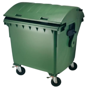 Garbage Container 1100L plastic Four Wheeled